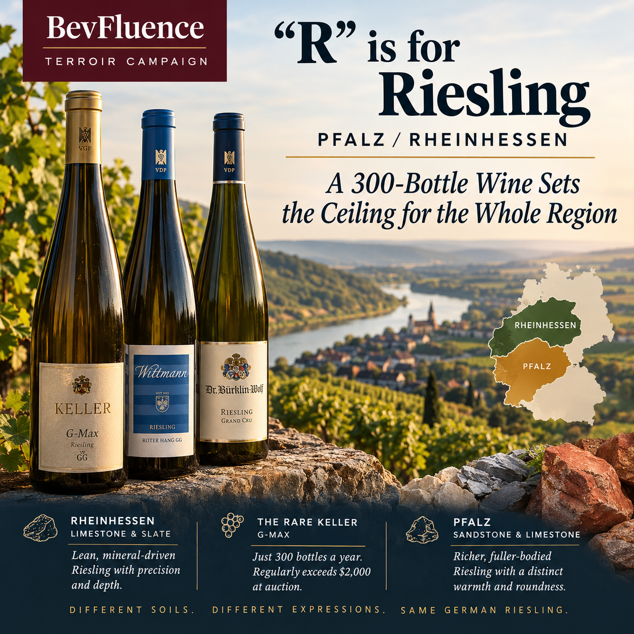 BevFluence TERROIR Campaign – “R” is for Riesling: Pfalz / Rheinhessen